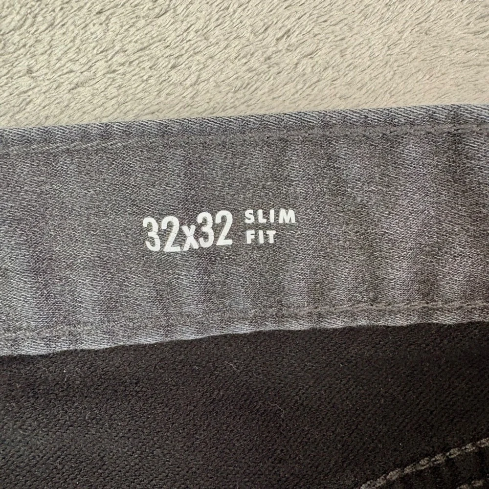 Banana Republic Mens 32x32 Gray Travel Jean Slim Fit Denim Pants Minimalist